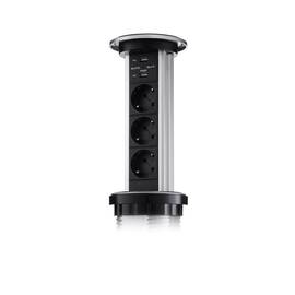 Сенсорный блок розеток LK (3 секции и 2 USB) Mebax 00-00001183