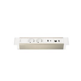 Блок розеток 41T (2 секции, USB + type C + RJ45 + HDMI) Mebax 00-00002594