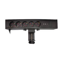 Блок розеток LE4 (5 секции 2 USB + 1 type-C беспроводная зарядка) Mebax 00-00002875