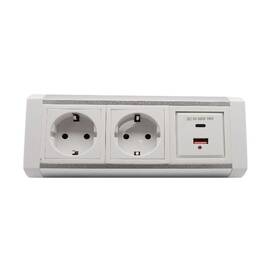 Блок розеток LK-RSA (2 секции 1 USB + 1 type-C) Mebax 00-00002873
