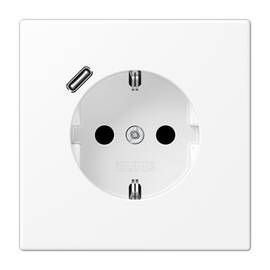 Розетка 2K+З Jung LS1520-18CWWM