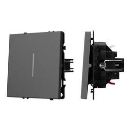 Механизм выключателя одноклавишный проходной Arlight LED SWT-NOBE-MKP1-SFPL-L-GR (230V, 10A) 054263