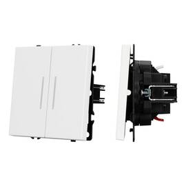 Механизм выключателя двухклавишный проходной Arlight LED SWT-NOBE-MKP2-SFPL-L-WH (230V, 10A) 054240