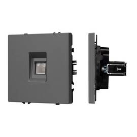 Механизм компьютерной розетки Arlight SCT-NOBE-MPC1-SFPL-GR (RJ-45, CAT6) 054307