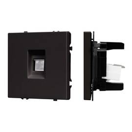 Механизм компьютерной розетки Arlight SCT-NOBE-MPC1-SFPL-BK (RJ-45, CAT6) 054305