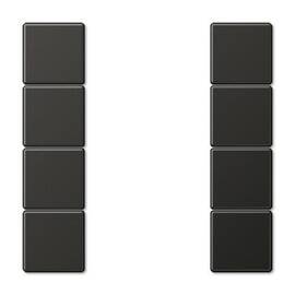 Набор накладок, 4 группа, метал. Jung AL2504TSAAN