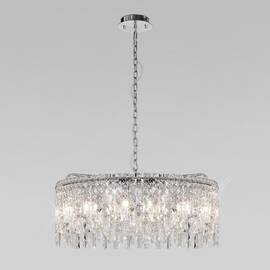 Подвесная люстра Eurosvet Blitz 60159 хром/ прозрачный хрусталь Strotskis a065322