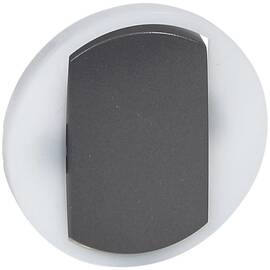 Лицевая панель Legrand Celiane выключателя одноклавишного с контурной подсветкой графит 065204