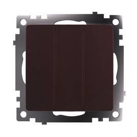 Выключатель трехклавишный Stekker GLS10-7108-04 Катрин 49175