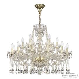 Подвесная люстра Bohemia Ivele Crystal 5413/12+6/300 G Clear/M-1H