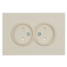 Розетка 2-местная с защитной шторкой Stekker Эмили б/з 250В 16А RST16-5116-08 кашемир soft touch 499