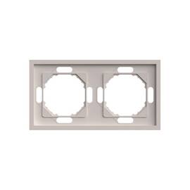 Рамка 2-местная Stekker Эмили PFR00-5002-08 серия Эмили кашемир soft touch 49911