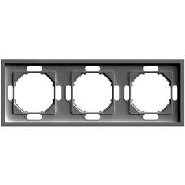 Рамка 3-местная Stekker Эмили PFR00-5003-09 антрацит soft touch 49938