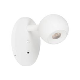 Настенный светильник Arlight SP-OTTORI-WALL-CHARGE-6W Warm3000 (WH, 30 deg, 230V, USB-C) (IP20 Метал