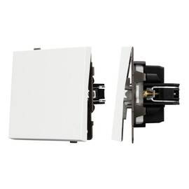 Механизм выключателя одноклавишный непроходной Arlight SWT-TENDO-MK01-PL-WH (230V, 10A) 054033