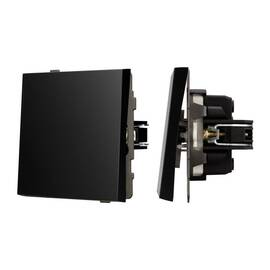 Механизм выключателя одноклавишный проходной Arlight SWT-TENDO-MKP1-PL-BK (230V, 10A) 054041