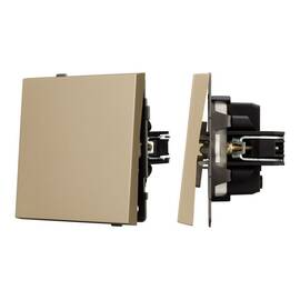 Механизм выключателя одноклавишный непроходной Arlight SWT-TENDO-MK01-SFPL-GD (230V, 10A) 054567