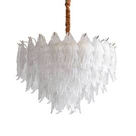 Подвесная люстра Delight Collection Crystal leaf 6489P/D800 gold/clear