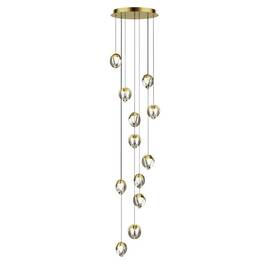 Каскадная люстра Delight Collection MD24001033-12A gold/clear