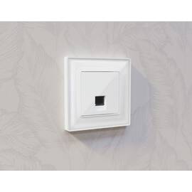 Комплект механизма компьютерной розетки RJ-45 экранированной с автоматической защитной шторкой Alfa