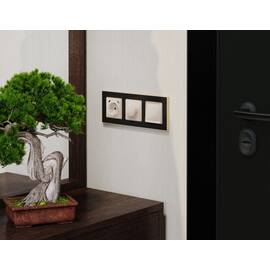 Комплект механизма терморегулятора с датчиком для теплого пола с подсветкой 16A-250V Alfa Бежевый гл