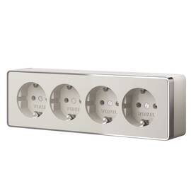 Розетка четверная с заземлением и шторками Werkel Gallant (слоновая кость) W5072204 4690389217999 a0