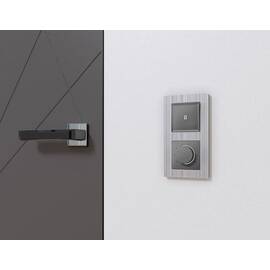 Комплект механизма терморегулятора с датчиком для теплого пола с подсветкой 16A-250V Alfa Антрацит с