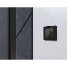 Комплект механизма терморегулятора с датчиком для теплого пола с подсветкой 16A-250V Alfa Графит мяг