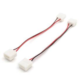 Комплект коннекторов Apeyron (2 клипсы с проводами) для одноцв светод ленты 12В ширина10мм IP65 09-1