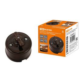 Выключатель фарфоровый поворотный с ручкой Болонь TDM Electric SQ1820-0410