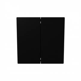 Перекрестный выключатель 2х клавишный 10А, 250В, цвет Черный матовый (soft touch) Jasmart FD3014PBM