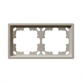 Рамка серия FD 2-постовая, цвет Сахара Jasmart FD1002SH