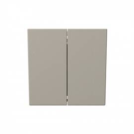 Выключатель двухклавишный 10A 250V с накладкой, цвет Сахара Jasmart FD3023SH