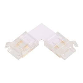 Коннектор WOLTA WLS-2PIN-10MM-MONO-L угловой для стабилизированной одноцветной SMD ленты 48В 120лед/