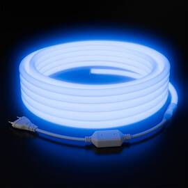 Комплект светодиодного неона Apeyron 220В, 6Вт/м, синий, smd 2835, 144д/м 10м, IP65,  с аксессуарами