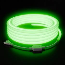 Комплект светодиодного неона Apeyron 220В, 6Вт/м, зеленый, smd 2835, 144д/м 10м, IP65,  с аксессуара