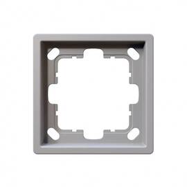 Рамка серия FD 1-постовая, цвет Белый матовый (soft touch) Jasmart FD1001PWM