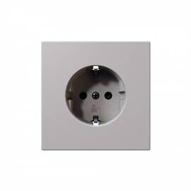 Розетка SCHUKO с защитными шторками 16A 250V 2P+T, цвет Белый матовый (soft touch) Jasmart FD5501PWM