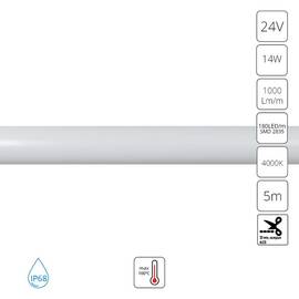 Гибкий влагозащищенный неон Arte Lamp Neon Termo 24V 14W/m 4000K 5m IP68 A2418013-02-4K