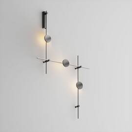 Готовая конструкция настенная прямая со светильниками Plato 3 шт. и блоком питания Maytoni Technical