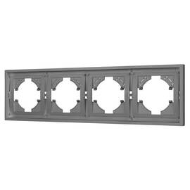 Рамка пластиковая на 4 поста Arlight FRM-TENDO-PL-4-GR 053849