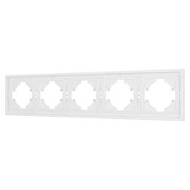 Рамка пластиковая на 5 постов Arlight FRM-TENDO-PL-5-WH 053851