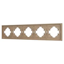 Рамка пластиковая на 5 постов Arlight FRM-TENDO-PL-5-GD 053854