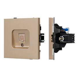 Механизм компьютерной розетки Arlight SCT-TENDO-MPC1-PL-GD (RJ-45, CAT6) 054099