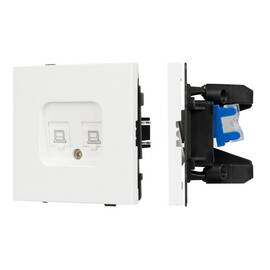 Механизм компьютерной розетки двойной SCT-TENDO-MPC2-SFPL-WH (RJ-45, CAT6) 054598