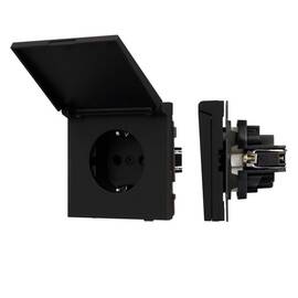 Механизм розетки влагозащищённый SCT-TENDO-MCP-SFPL-BK (230V, 16A) 054599