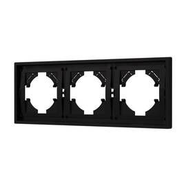 Рамка пластиковая на 3 поста Arlight FRM-TENDO-SFPL-3-BK 054650