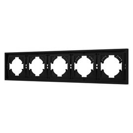 Рамка пластиковая на 5 постов Arlight FRM-TENDO-SFPL-5-BK 054657