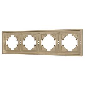 Рамка пластиковая на 4 поста Arlight FRM-TENDO-SFPL-4-GD 054663