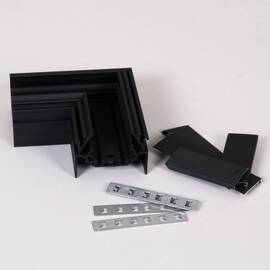 Магнитный шинопровод для натяжных потолков (гарпун) Reluce RL 06301 corner connector BK
